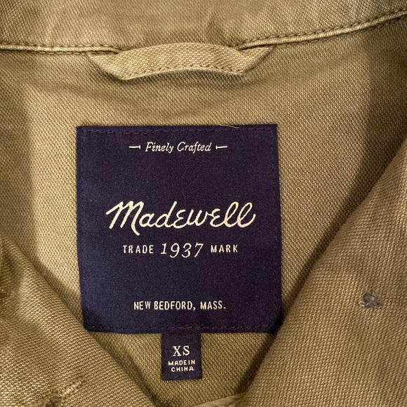 Madewell Military Button-Down Jacket, Size: XS - Picture 10 of 15
